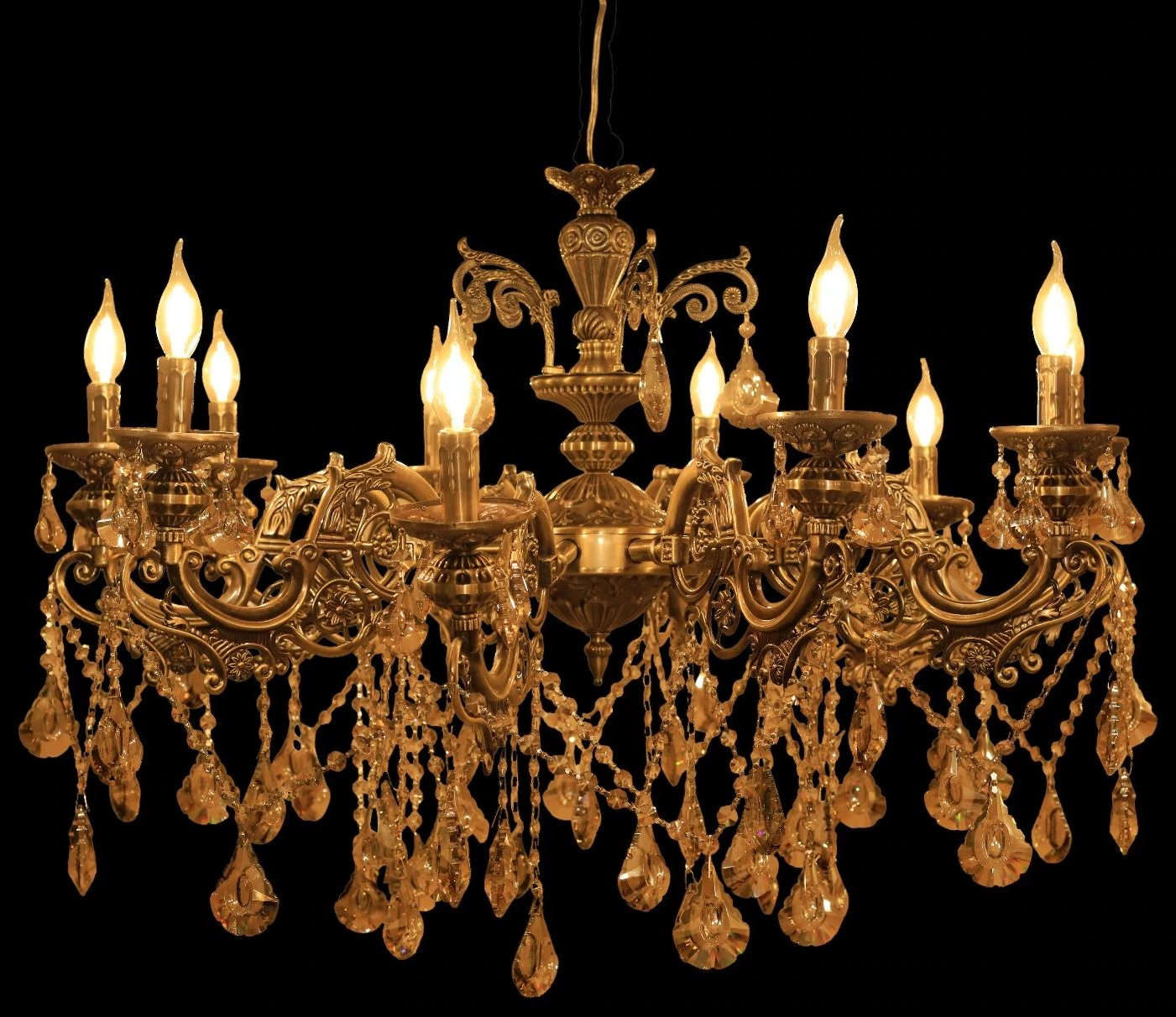 Metal/Zink Antique Chandelier 10 Arm